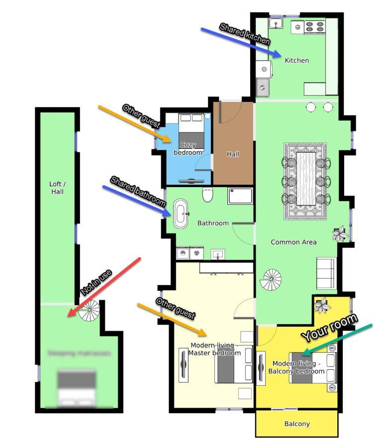Aday - Modern Living - Balcony Room Aalborg Exterior foto